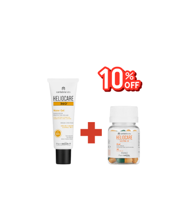 Heliocare 360 Water Gel SPF 50+ + Heliocare Ultra-D Capsules 10% discount اشتري واقي شمس الموضعي مع الكبسولات من هيليوكير بخصم 10%